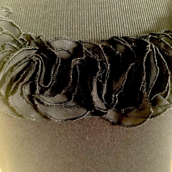 Cache Black Knit Ruffled Tank Top - Picture 5 of 7